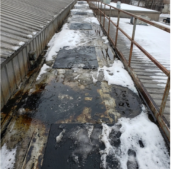 Damaged or missing containment systems cause